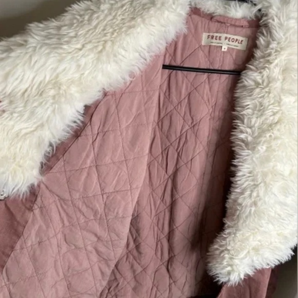 Free People Lolo Denim Jacket in Mauve size various NWT - Picture 9 of 11